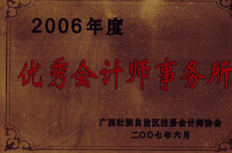 2006優(yōu)秀會計師事務(wù)所